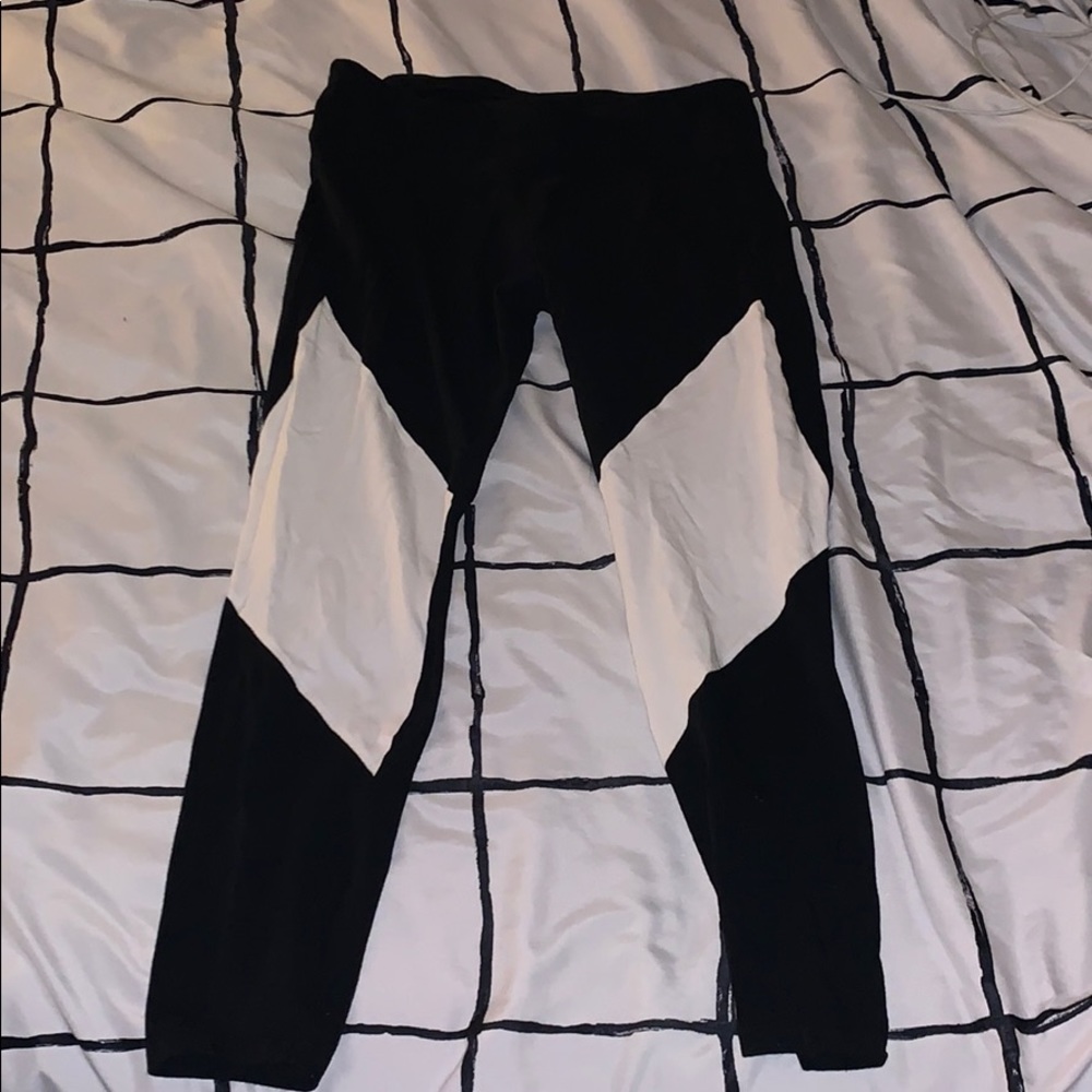 Gap Fit Cotton Leggings Color Block Midrise